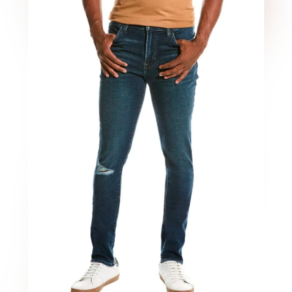 Hudson Ace Skinny Mens 36 x 33 Slim Atlantis Jeans Dark Wash NWT